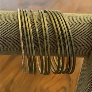 Silver and Gold Bangles